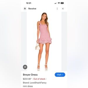 NWT LOVE SHACK FANCY BREYER DRESS SIZE M SOLD OUT ON LINE NEVER WORN BRAND NEW